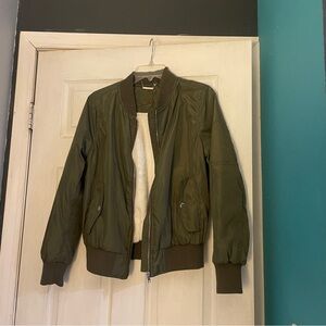Olive Green Bomber Jacket